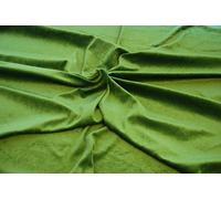 CRS Fur Fabrics Luxury Quality Polyester Stretchy Velvet Fabric Material - Grass Green