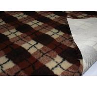 CRS Fur Fabrics Professional Non Slip Veterinary Dog Puppy Vet Bedding Diamond Check - Brown, Precut - 1Mtr-150cmx100cm