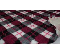 CRS Fur Fabrics Professional Non Slip Veterinary Dog Puppy Vet Bedding Diamond Check - Pink, Precut - 1Mtr-150cmx100cm