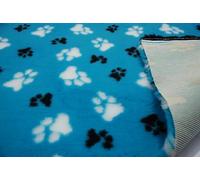CRS Fur Fabrics Professional Non Slip Veterinary Dog Puppy Vet Bedding LG Paws - Turquoise, Precut - 1Mtr-150cmx100cm
