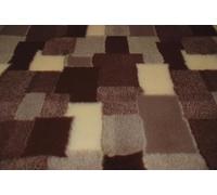 CRS Fur Fabrics Professional Non Slip Veterinary Dog Puppy Vet Bedding Patchwork Brown, Precut - 1Mtr-150cmx100cm