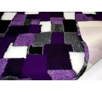 CRS Fur Fabrics Professional Non Slip Veterinary Dog Puppy Vet Bedding Patchwork - Purple, Precut - 1Mtr-150cmx100cm