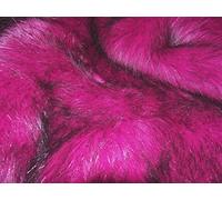 CRS Fur Fabrics Super Luxury Faux Fur Fabric Material - SUPERIOR LONG PILE MAGENTA