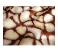 CRS VENDOR LTD. Animal Fun Faux Fur Fabric Material - GIRAFFE