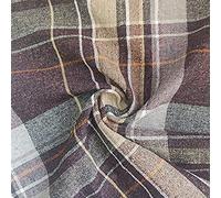 CRS VENDOR LTD. Classic Checks Upholstery Fabric Material - Cocoa, 1Mtr 150cm x 100cm