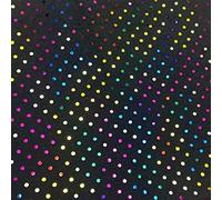 CRS VENDOR LTD. Luxury Denim Foil Polka DOT Fabric Material - Dark Blue