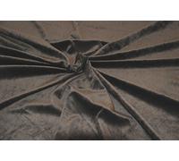 CRS VENDOR LTD. Luxury Quality Polyester Stretchy Velvet Fabric Material - Charcoal