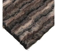 CRS VENDOR LTD. Super Luxury Faux Fur Fabric Material - BLACK WOLF