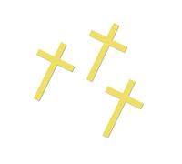 Crseniny 24 pcs Baptism Cake Toppers Acrylic Cross Cupcake Toppers,God Bless Christian Baptism Cupcake Picks for Religious Theme Baby Shower Birthday Wedding Party Decorations Supplies