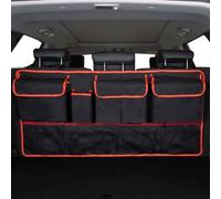 CRTATE Car Boot Organiser, for Ford Kuga Sport MK2 MK3 ST-Line MK4 Fiesta B-MAX Waterproof Large Volume Interior Declutter Tidy Bag Foldable Hanging Car Seat Storage Bag,A