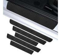 CRTATE Car Door Sill Protector, for Citroen Berlingo Vauxhall Combo 2018-2022 Carbon Fiber Protector Sill Scuff Cover Sticker Self-Adhesive Car Kick Plates
