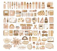 Crtiin 80 Pcs You'll Need Magnets Classroom Must Have Educational Colored Management Magnet Bulk Back to School Visual Supplies Teaching Tool for Teacher Student Elementary Whiteboard Decor (Brown)