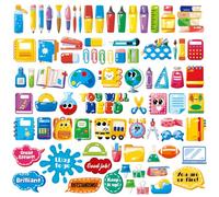 Crtiin 80 Pcs You'll Need Magnets Classroom Must Have Educational Colored Management Magnet Bulk Back to School Visual Supplies Teaching Tool for Teacher Student Elementary Whiteboard Decor(Rainbow)