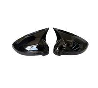 CRTQNS car Accessories For A-udi A4 B9 S4 A5 S5 2017 2018 2019 2020 2021 Car Rearview Side Mirror Cover Wing Cap Exterior Door Housing Shell Trim Replacement Parts(Gloss black)
