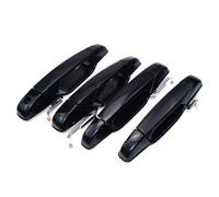 CRTQNS car Accessories for Chevy for Avalanche for Silverado 1500 2500 3500 for Tahoe 2007-2014 Front Rear Left Right Outside Exterior Door Handle 20828258 Replacement Parts(Black FL FR RL RR)