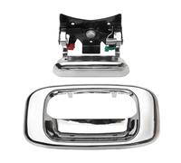 CRTQNS car Accessories for GMC for Sierra 1999 2000 2001 2002 2003 2004 2005 2006 2007 Premium Tailgate Handle Latch and Bezel Trim with Rod Clips 15997911 15228541 Replacement Parts