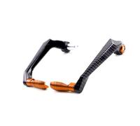 CRTQNS Motorcycle Accessories for Y&amaha YZF R1 R1M R3 R6 R7 R9 R15 R125 R25 Motorcycle CNC Aluminum Handlebar Grips Guard Brake Clutch Levers Protector Replacement Parts(Orange-A)
