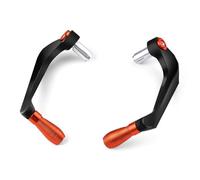 CRTQNS Motorcycle Accessories Motorcycle Handlebar Grips Guard Brake Clutch Levers Protector for Universal 7/8" 22mm Motorcycle Handlebar Brake Clutch Guard Replacement Parts(Orange-B)