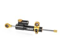 CRTQNS Motorcycle Accessories Universal Adjustable Motorcycle Steering Stabilize Damper For Y&amaha XSR900 TDM900 For TRACER900GT Replacement Parts(GOLD-BLACK)