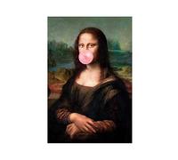 crttrs Mona Lisa Bubble Gum Canvas Poster Bedroom Decor Sports Landscape Office Room Decor Gift Unframe-style 12x18inch(30x45cm)