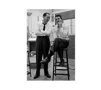 crttrs Retro Movie Stars Frank Sinatra, Dean Martin Canvas Poster Wall Art Decor Print Picture Paintings for Living Room Bedroom Decoration Unframe-style 12x18inch(30x45cm)