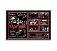 crttrs Signed Poster of The Sopranos Canvas Poster Bedroom Decor Sports Landscape Office Room Decor Gift Unframe-style 12x18inch(30x45cm)