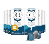 Cru Kafe Colombian Organic Coffee Pods, Nespresso Original, 80 Pods | Strength 9, Notes of Apple, Hazelnut & Blueberry, Nespresso Original Line, Krups, Inissia & CitiZ Compatible
