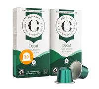Cru Kafe Decaf Organic Coffee Pods, Nespresso Original, 20 Pods | Strength 8, Notes of Milk Chocolate, Vanilla & Pistachio, Nespresso Original Line, Krups, Inissia & CitiZ Compatible
