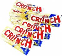 CRU.NCH White Chocolate with Crisped Rice - 10 x 100g Bars - Delicious Candy Gift Hamper for Christmas, Birthdays, Easter & Special Occasions