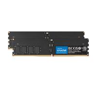 Crucial 128GB (2x64GB) DDR5-6400 CUDIMM CL52 Desktop Memory Black