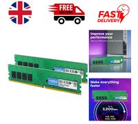 Crucial 16GB DDR4 RAM Kit (2x8GB) 2400MHz CL17 - High Performance Memory