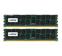 Crucial 32GB Kit (16GBx2) DDR3/DDR3L-1600 MT/s (PC3-12800) DR x4 RDIMM Server Memory CT2K16G3ERSLD4160B / CT2C16G3ERSLD4160B