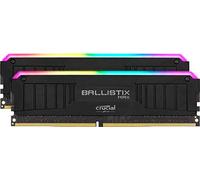 Crucial Ballistix MAX BLM2K8G40C18U4BL RGB, 4000 MHz, DDR4, DRAM, Desktop Gaming Memory Kit, 16GB (8GB x2), CL18, Black