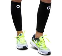Crucial Compression Calf Sleeves for Men & Women (Pair) - Instant Shin Splint Support, Leg Cramps, Calf Pain Relief, Running, Circulation and Recovery Socks - Premium Compression Sleeve for Calves