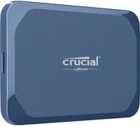 Crucial X10 - SSD - Encrypted - 4 TB - External (Portable) - USB 3.2 Gen 2x2 (USB-C Connector) - 256-bit AES - Matte Blue