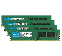 Crucial CT4K16G4DFD824A 64 GB Kit (16 GB x 4) (DDR4, 2400 MT/s, PC4-19200, Dual Rank x8, DIMM 288-Pin) Memory
