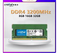Crucial DDR4 Memory 8GB 16GB 32GB 3200MHz SODIMM Memorial 1.2v CL22 Laptop RAM
