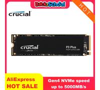 Crucial P3 Plus 1TB 2TB PCIe Gen4 3D NAND NVMe M.2 SSD, Up to 5000MB/s Solid State Drive for Gaming PC and Laptop(OEM Package)
