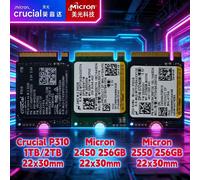 Crucial P310 1TB 2TB & Micron 2450/2550 256GB PCIe Gen4x4 2230 NVMe M.2 SSD -Uplevel Your Console -Internal Solid State Drive