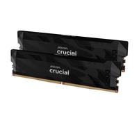 Crucial Pro DDR5 RAM 32GB Kit (2x16GB) 6400MHz CL32, Overclocking Deskop Computer Gaming Memory, Intel XMP 3.0 / AMD EXPO, Black - CP2K16G64C32U5B