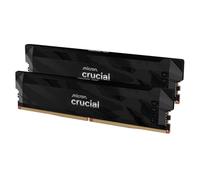Crucial Pro DDR5 RAM 32GB Kit (2x16GB), 6400MHz CL32, Overclocking Desktop Gaming Memory, Intel XMP 3.0 & AMD Expo Compatible, Black - CP2K16G64C32U5B