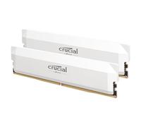 Crucial Pro DDR5 RAM 32GB Kit (2x16GB) 6400MHz CL38, Overclocking Gaming, Intel XMP 3.0 / AMD EXPO, Computer Memory (PC), White - CP2K16G64C38U5W