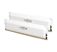 Crucial Pro DDR5 RAM 64GB Kit (2x32GB) 6000MHz CL40, Overclocking Gaming, Intel XMP 3.0 / AMD EXPO, Computer Memory (PC), White - CP2K32G60C40U5W