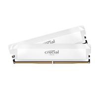 Crucial Pro DDR5 RAM 64GB Kit (2x32GB) 6000MHz CL40, Overclocking Gaming Memory, Intel XMP 3.0 / AMD EXPO, Computer Memory (PC), White - CP2K32G60C40U5W