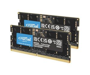 Crucial RAM 64GB Kit (2x32GB) DDR5 5200MHz (or 4800MHz) Laptop Memory CT2K32G52C42S5 black