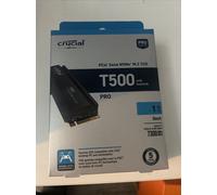 Crucial T500 1TB Gen4 NVMe M.2 Internal Gaming SSD with Heatsink, Up to 7300MB/s