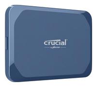 Crucial X10 - SSD - Encrypted - 4 TB - External (Portable) - USB 3.2 Gen 2x2 (USB-C Connector) - 256-bit AES - Matte Blue