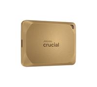 Crucial X10 Pro 2TB Portable External SSD, Up to 2100MB/s Read and 2000MB/s Write, External Solid State Drive, USB-C 3.2, PC and Mac, Dust and Water Resistance, Gold - CT2000X10PROSSD9D02