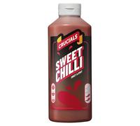 Crucials Sweet Chilli Squeezy Sauce 1L, A Light and Fruity Chilli Sauce, Ideal as a dip, Pack of 1