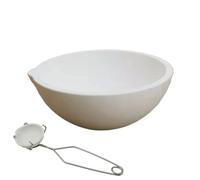 Crucible for Melting Metal,Non-Tip Long Lasting Casting Dish | Gold Smelting Bowl,for Women Beginners Workshop Home Casting Refining Jewelry Brass Alloy